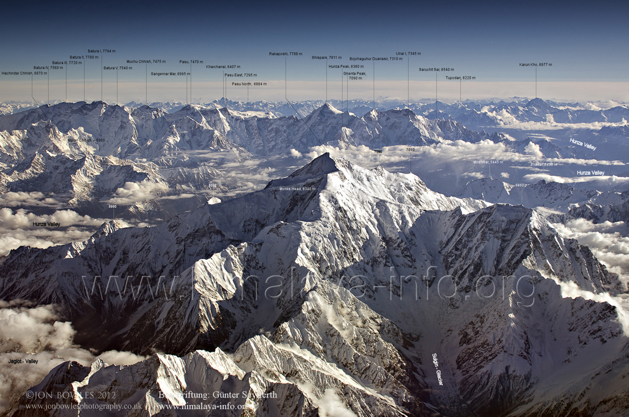 Karakorum aus der Luft